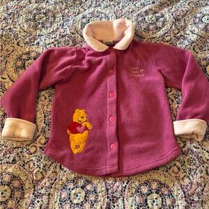 90’s Vintage Disney Purple Fleece Kids Shirt with Winnie the Pooh